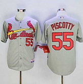 St. Louis Cardinals #55 Stephen Piscotty Gray Cool Base Stitched Baseball Jersey,baseball caps,new era cap wholesale,wholesale hats